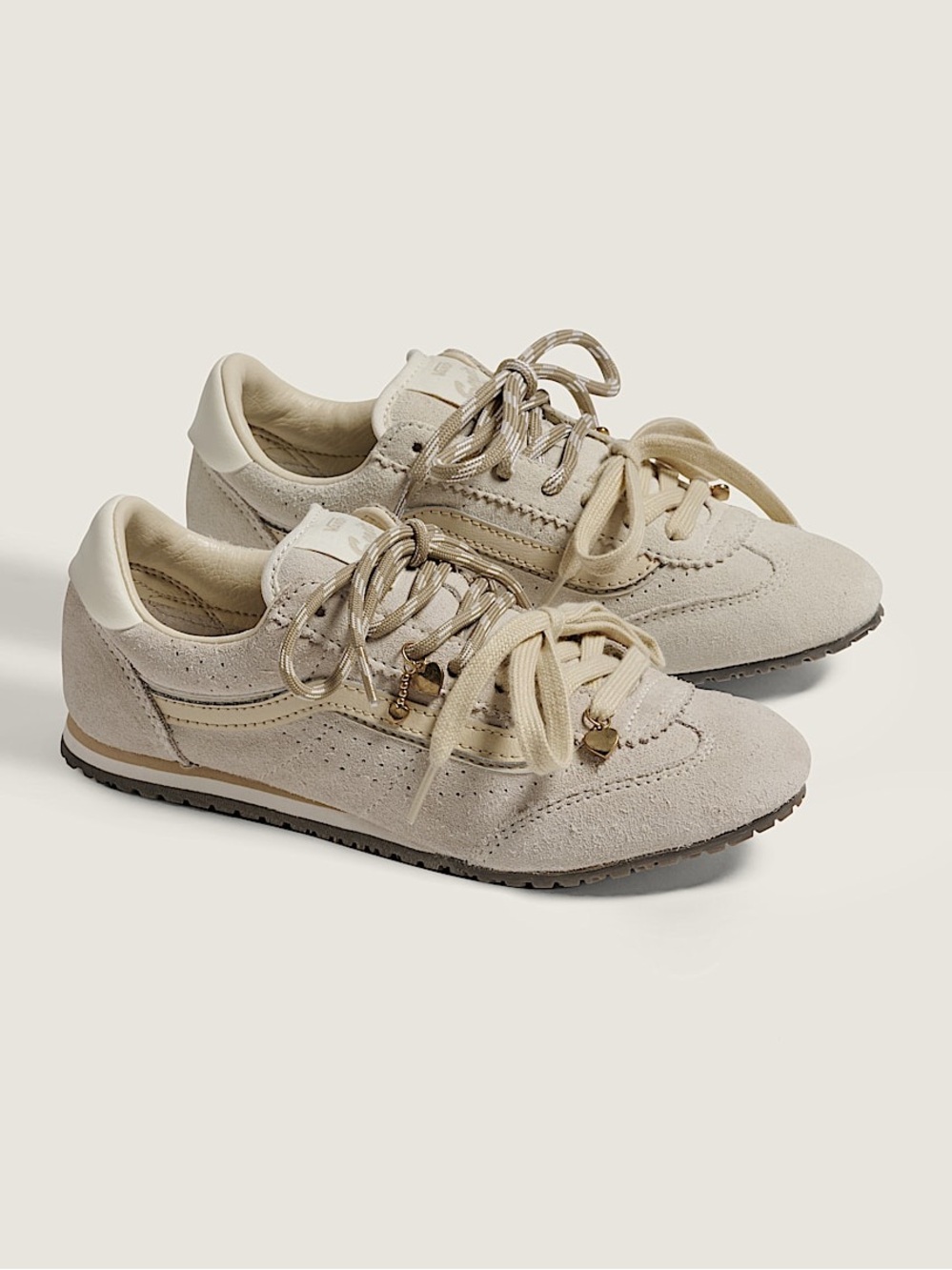 Vans Women's Cream Suede Retro Runner Sneakers